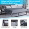 Emma and Oliver 14" Metal Platform Bed with Steel Slat Support and 12.5" of Underbed Storage - No Box Spring or Foundation Required